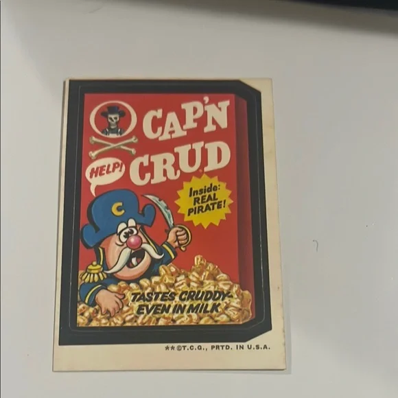 Cap'n Crud Vintage Collectible sticker card - Picture 1 of 2